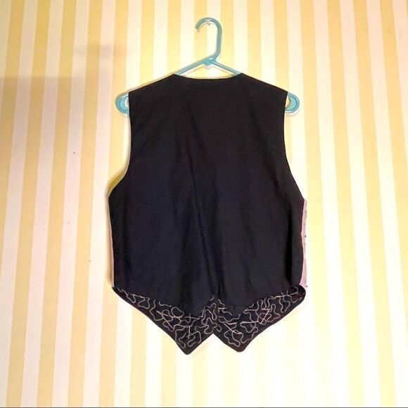 Vintage Natural wear Vision 1 textured vest with wood, shells, beads sz. - Picture 7 of 10